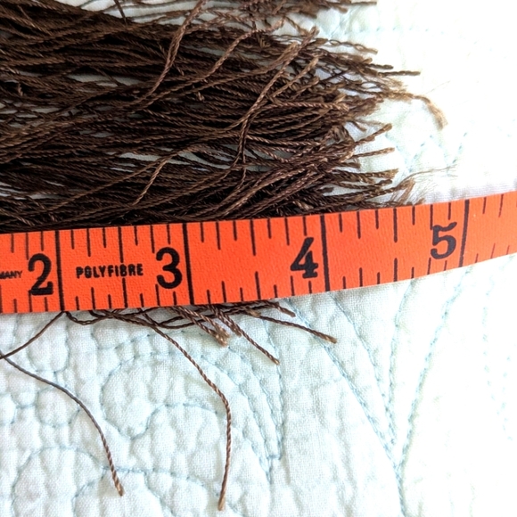 NWOT 100% Silk Abstract Print - Burnt Orange,Brown,Yellow Wide Oblong Scarf - Picture 13 of 15